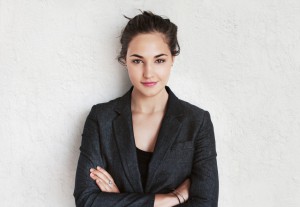Natural beauty portrait of young business woman